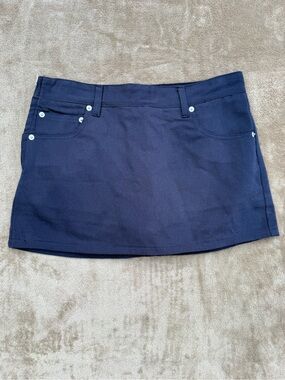 Loucia navy mini skort